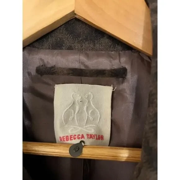 Rebecca Taylor Leopard Print Coat Small - Picture 5 of 9